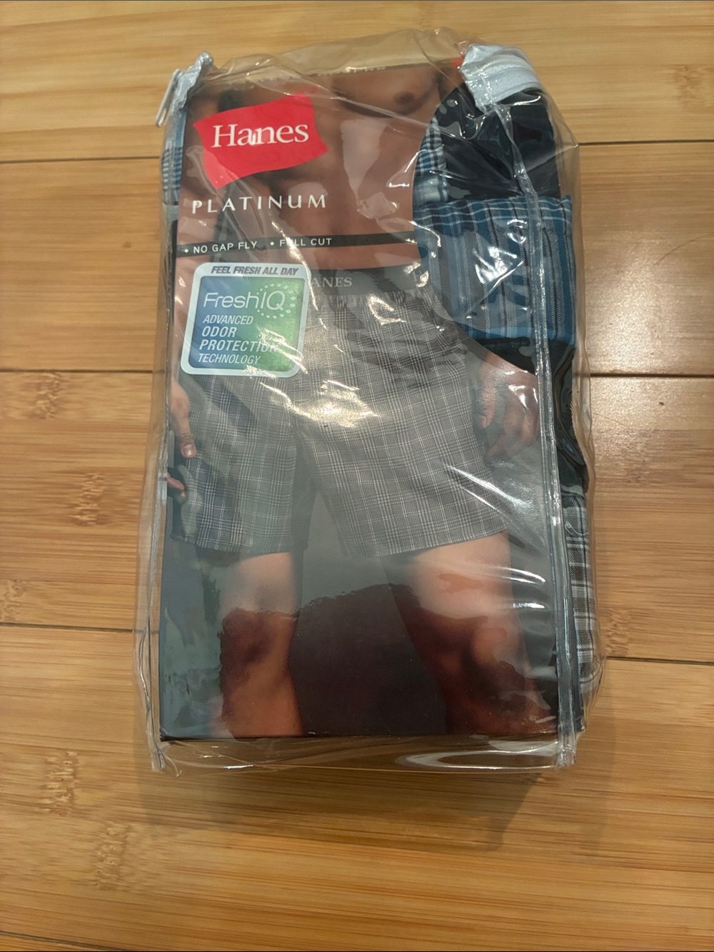 Hanes Platinum Large Men’s tagless full cut Boxer Shorts 4 pair NEW